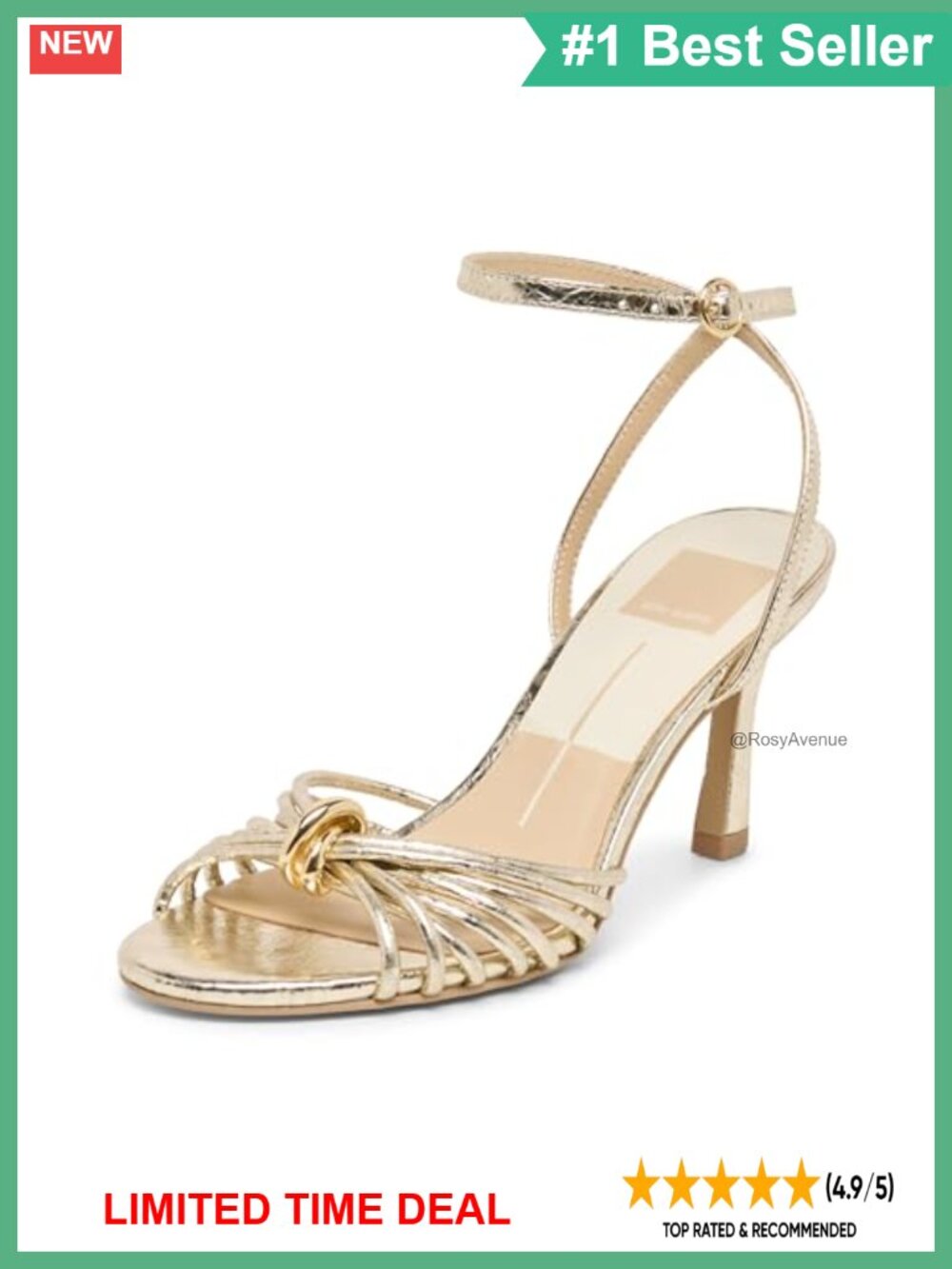 Leather Gladiator Block Heel Ankle Strap Sandals
